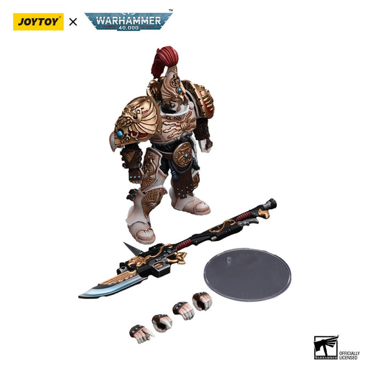 Figura d'azione Warhammer 40K Adeptus Custodes Solar Watch in scala 1/18, dettagliata e articolata, marca Otaku Family Store.