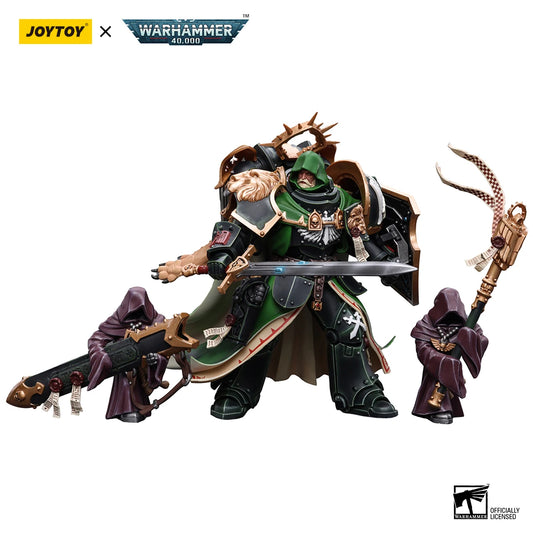 Figura d'azione Warhammer 40k Dark Angels Primarch Lion Jonson in scala 1/18, dettagliata e con armatura iconica, di Otaku Family Store.