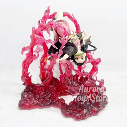 Figura action Demon Slayer Kamado Nezuko in PVC, collezione modellini da 18cm, ideale come regalo, di Otaku Family Store.