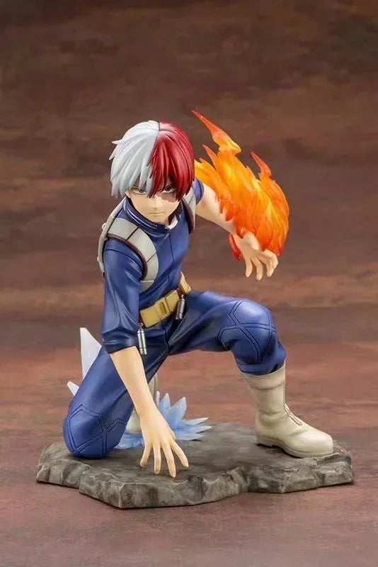 Figura d’azione Todoroki Shoto di 16 cm da My Hero Academia, dettagliata e colorata, prodotta da Otaku Family Store Online.