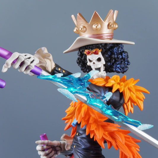 Figura d'azione Brook di One Piece in PVC, personaggio dettagliato in pose dinamiche, della collezione Otaku Family Store Online