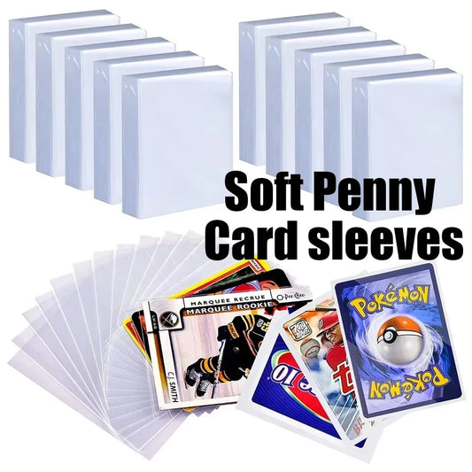 Custodie rigide e morbide per carte, protezione trasparente per carte da gioco, Pokémon e football, marca Otaku Family Shop.