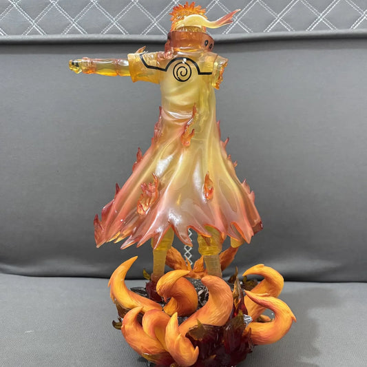 Action figure Naruto Uzumaki padre e figlio, edizione limitata, 31 cm, in PVC, dettagliata e colorata.