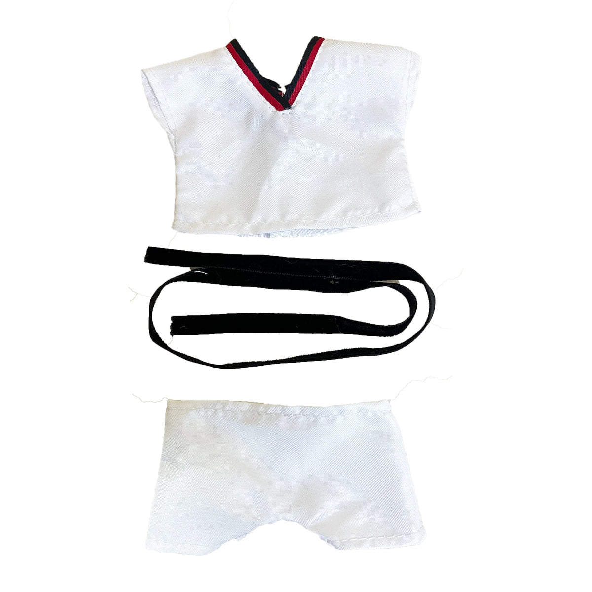 Abbigliamento per bambole Labubu Otaku Family, tre pezzi con cintura sportiva e tuta da tempo libero, senza bambole, immagine dettagliata.