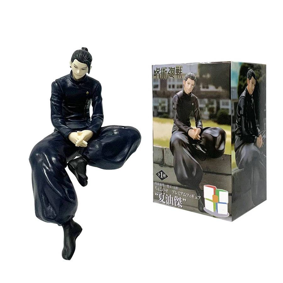 Figura d'azione Jujutsu Kaisen Satoru Gojo e Geto Suguru in PVC, altezza 13,5cm, con dettagli artistici e stile anime.
