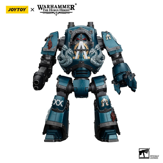 Figura d'azione Warhammer The Horus Heresy Alpha Legion Alpharius Primarch e Dreadnought Contemptor, dettagliata e articolata.