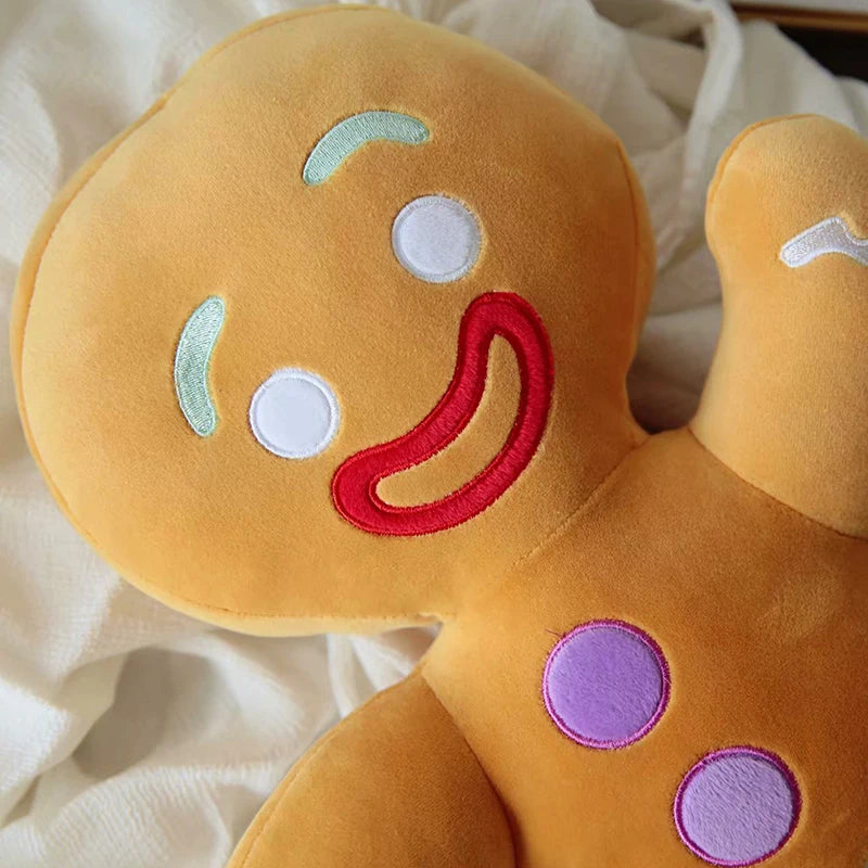 Peluche a forma di omino pan di zenzero in stile biscotto, morbido e coccoloso, marca Otaku Family Store Online.