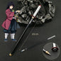 Penna gel modello Demon Slayer di anime giapponese, stile cosplay con lama e refills da 0,5 mm, perfetta come gadget per studenti.