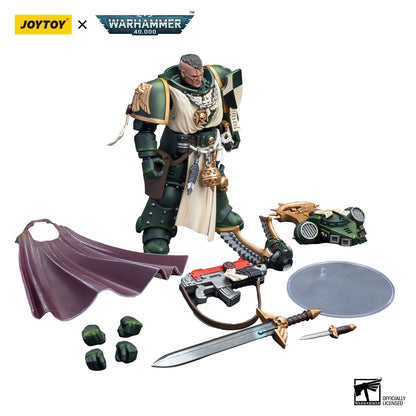 Figura d'azione Warhammer 40k Dark Angels Master Lazarus con pugno potenziato, altezza 12cm, marca Otaku Family Store.