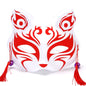 Maschera leggera da cosplay con volto di volpe, accessorio per carnevale, copri viso animale per feste di Halloween e costumi.