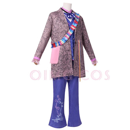 Costume cosplay di Alice nel Paese delle Meraviglie, Cappellaio Matto, marca Otaku Family Store Online, dettagli colorati e fantasia
