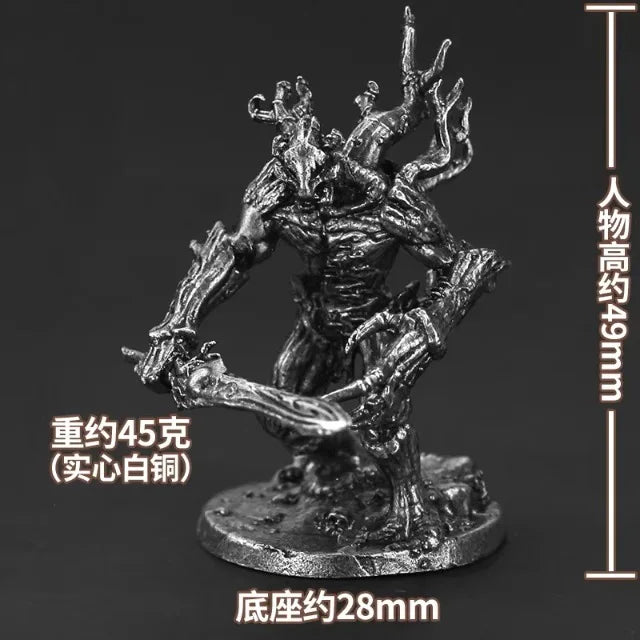 Miniatura di spirito arboreo in metallo senza piombo, figura dryad da tavolo gioco di ruolo e wargame, marca Otaku Family Store.
