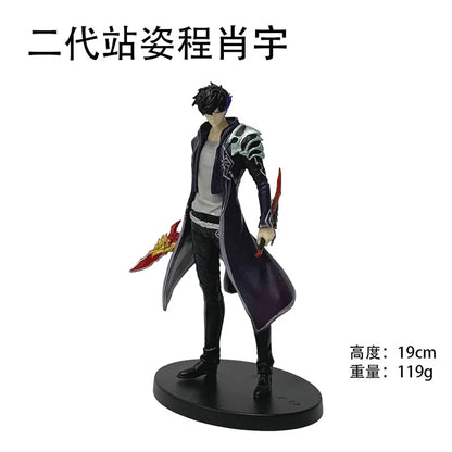 Action figure di Cha Hae-in della collezione Solo Leveling, dettagliata e vestita con abiti da combattimento, da Otaku Family Store.