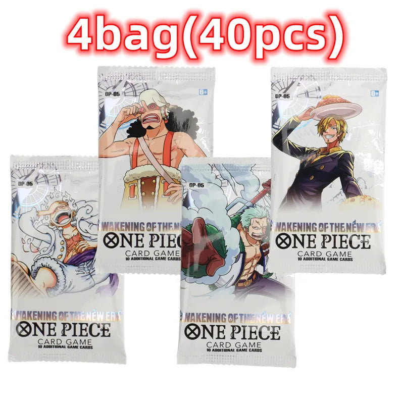 Carte della collezione One Piece OP-05 con Luffy, Zoro e Shanks, collezione di 40 carte del brand Otaku Family Store Online