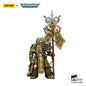 Action figure Warhammer 40K Abaddon the Despoiler e Death Guard in armatura Primus, set di 3 pezzi, dettagli realistici e articolazioni.