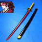 Spada cosplay Demon Slayer Katana di 41 pollici in stile anime ninja, con lama dettagliata e manico decorato, per costumi cosplay.