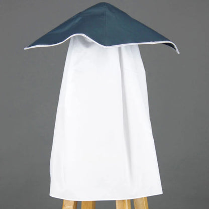 Cappello da kage cosplay Naruto, simbolo di potere nei villaggi ninja, con dettagli realistici e colori autentici.