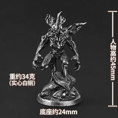 Miniatura di spirito albero in metallo non verniciato, figura dryad in piombo senza piombo, modello da gioco di ruolo e collezione tabletop