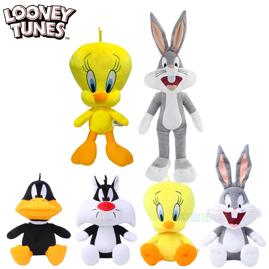 Peluche originale Looney Tunes: Bugs Bunny, Tweety, Lola Bunny e Daffy Duck in stile cartone, altezza 32cm, marca Otaku Family Store