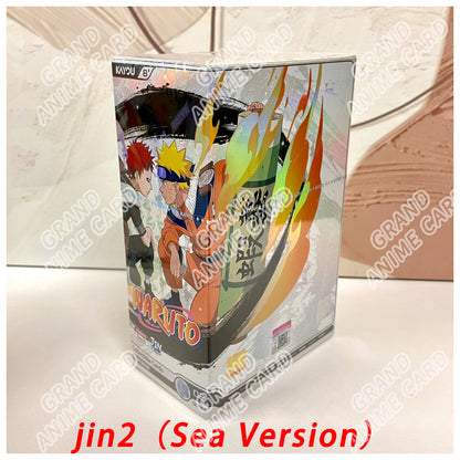 Scatola di carte KAYOU Naruto Collection Booster Box, versione globale, con illustrazioni di personaggi Naruto e anime.