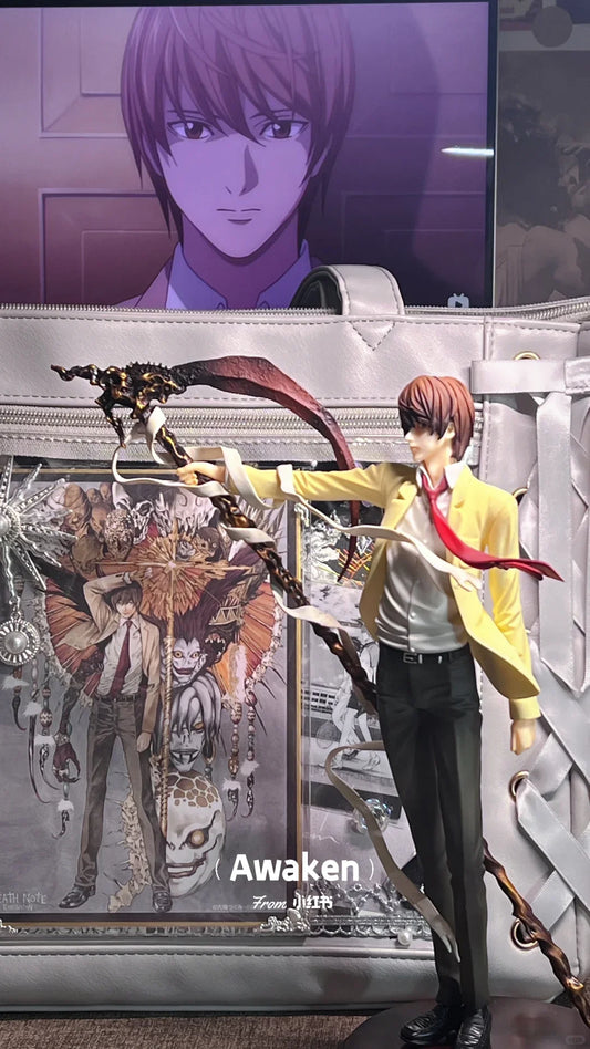 Statua di azione Light Yagami di 26cm da Death Note, figura in PVC della collezione anime, ornamento da collezione, regalo natalizio