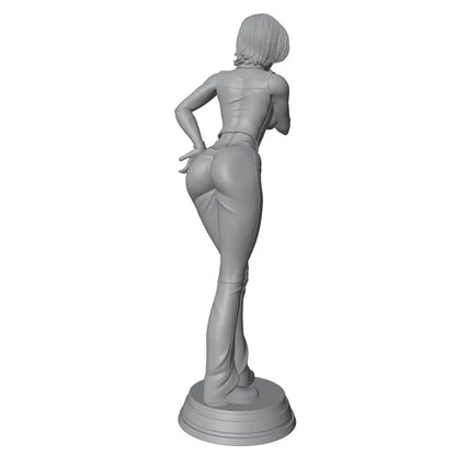 Statua in resina di ragazza che gioca a nascondino, modello 1/24 fatto a mano, per pittura e giochi di ruolo, altezza 75mm, Otaku Family.