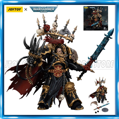 Miniatura JOYTOY 1/18 Warhammer 40K Black Legion Abaddon the Despoiler con Drach'nyen e il Talan di Horus, figura da collezione dettagliata