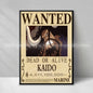 Figura d'azione One Piece Anime Wanted Notice Giallo, decorazione murale di alta qualità, dettagliata e colorata.