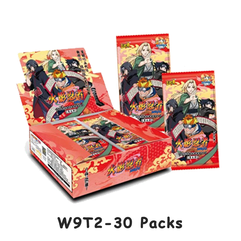Carte Naruto TCG Kayou Chapter of the Ninja, rare e aperte, scatola Otaku Family Store Online, con carte BP, NR, CR, W8T4, W9T2