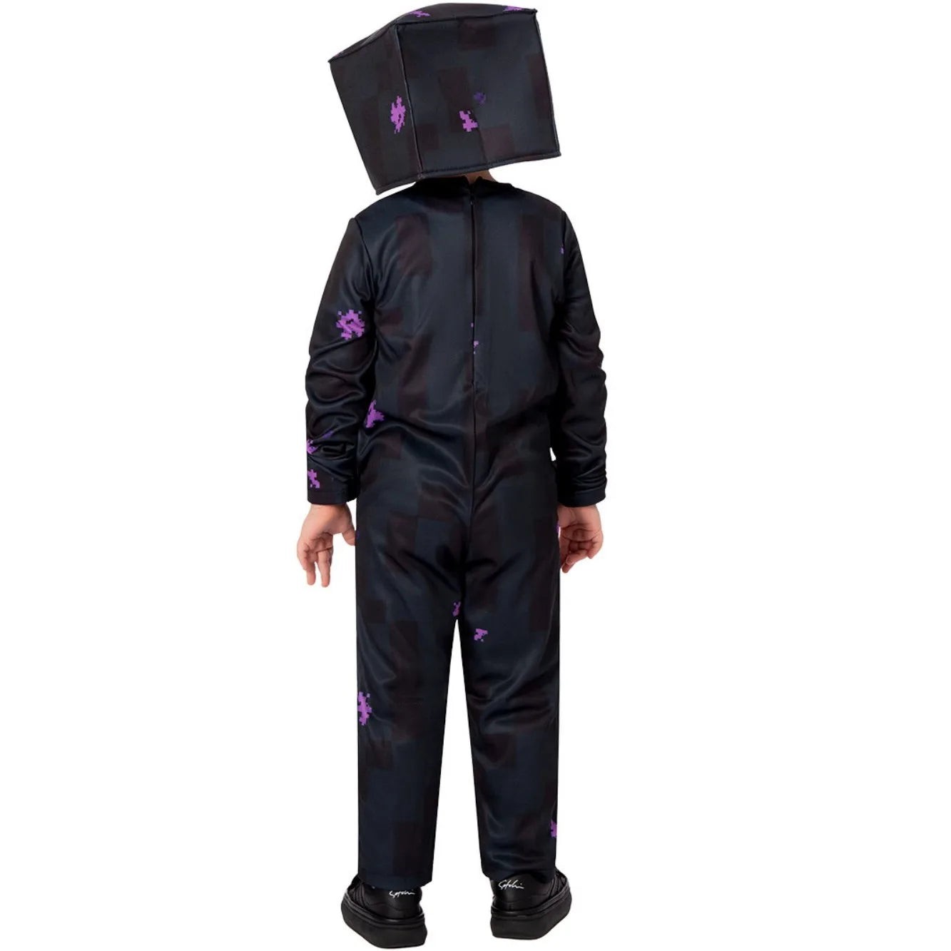Costume cosplay Enderman bambino nero di Otaku Family Store, completo per feste, Halloween e cosplay zombie classico