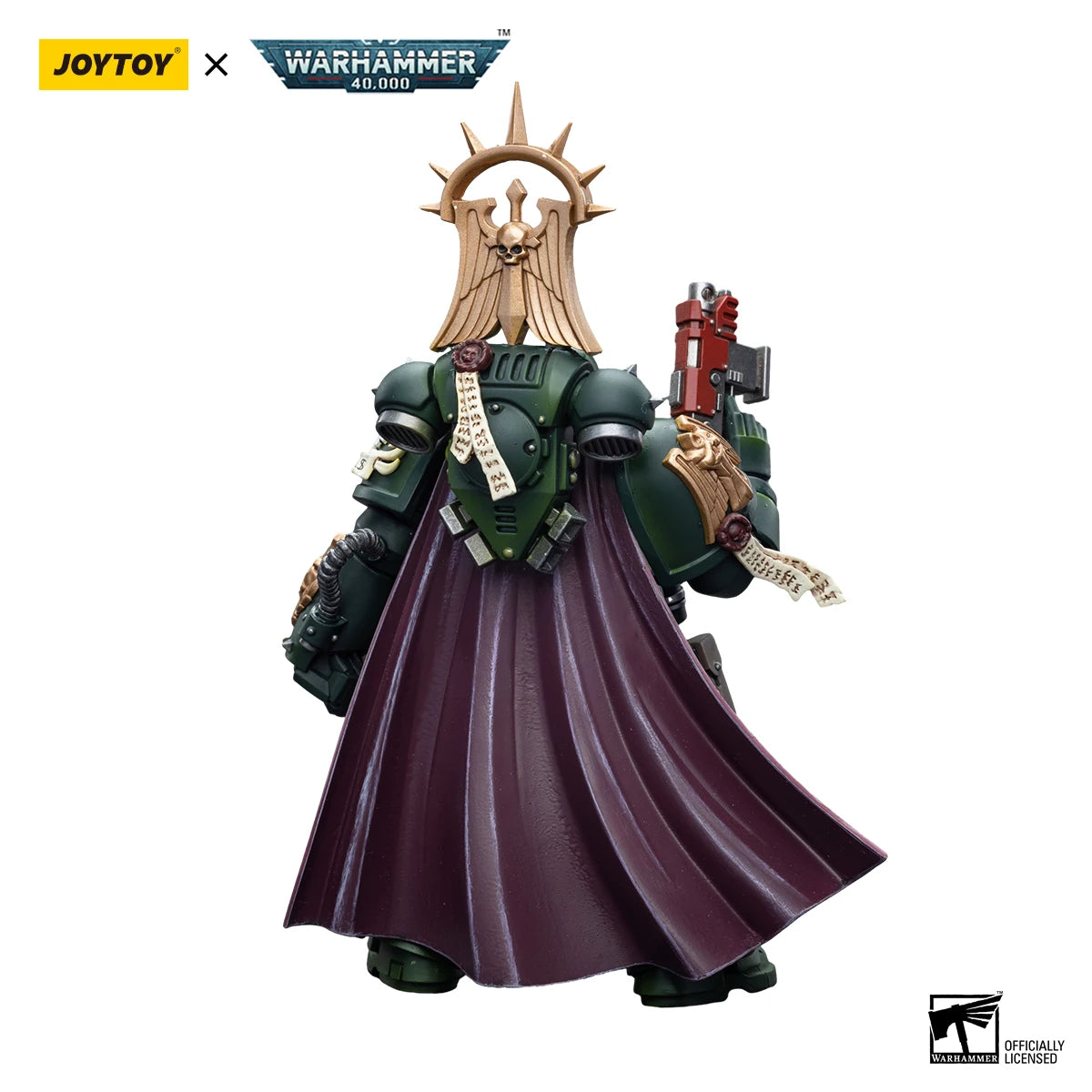 Figura d'azione Warhammer 40k Dark Angels Master Lazarus con pugno energetico, altezza 12 cm, marca Otaku Family Store Online