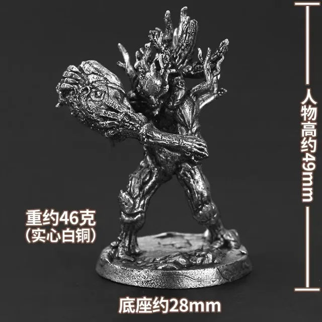 Miniatura di spirito della natura in metallo non verniciato, figura di dryad in peltro senza piombo per giochi di ruolo e wargame tabletop