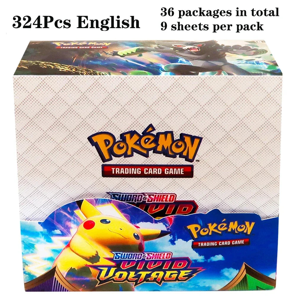 Scatola booster Misti Pokémon carte collezionabili Otaku Family Store, 36 buste da 9 carte, edizione inglese, 324 carte totali