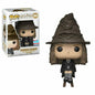 Funko Pop di Harry Potter con personaggi come Hermione, Ron, Malfoy, Dumbledore, Hedwig e Fawkes, in stile collezione Otaku Family.