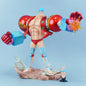 Figura d'azione One Piece Franky in PVC, altezza 28 cm, con dettagli realistici e colori vivaci, prodotto Otaku Family Store Online.