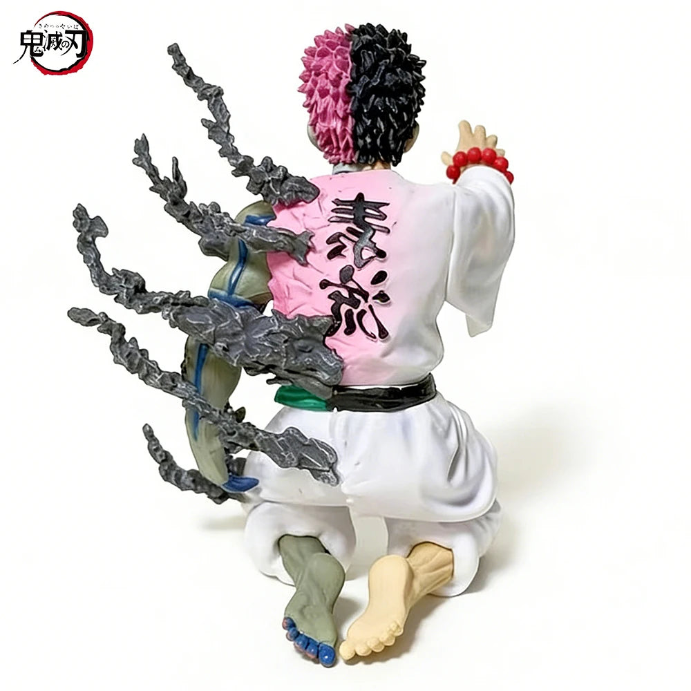 Figura d'azione Akaza Hakuji Demon Slayer, modello in PVC da 14cm, rappresenta il personaggio anime in posa dinamica