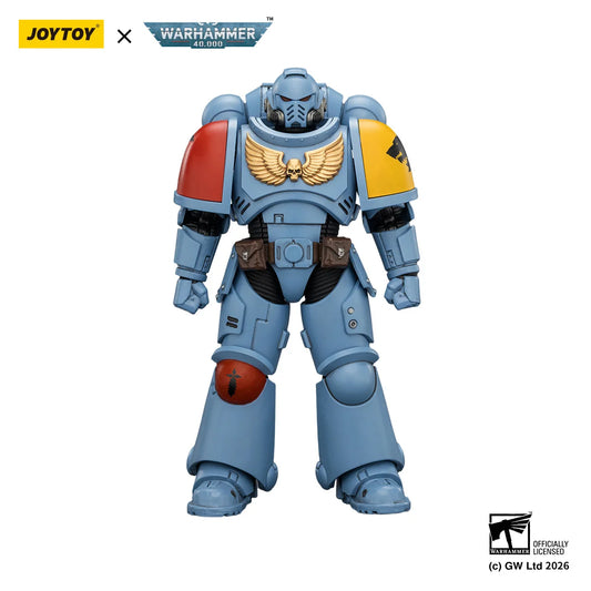 Action figure Warhammer 40K Intercessor Otaku Family con fucile a impulsi, pistola a impulsi e spada a catena, 10 pezzi