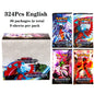 Lotto di 36 bustine di carte Pokémon TCG Otaku Family Store, 324 carte in lingua inglese, display box per collezionisti