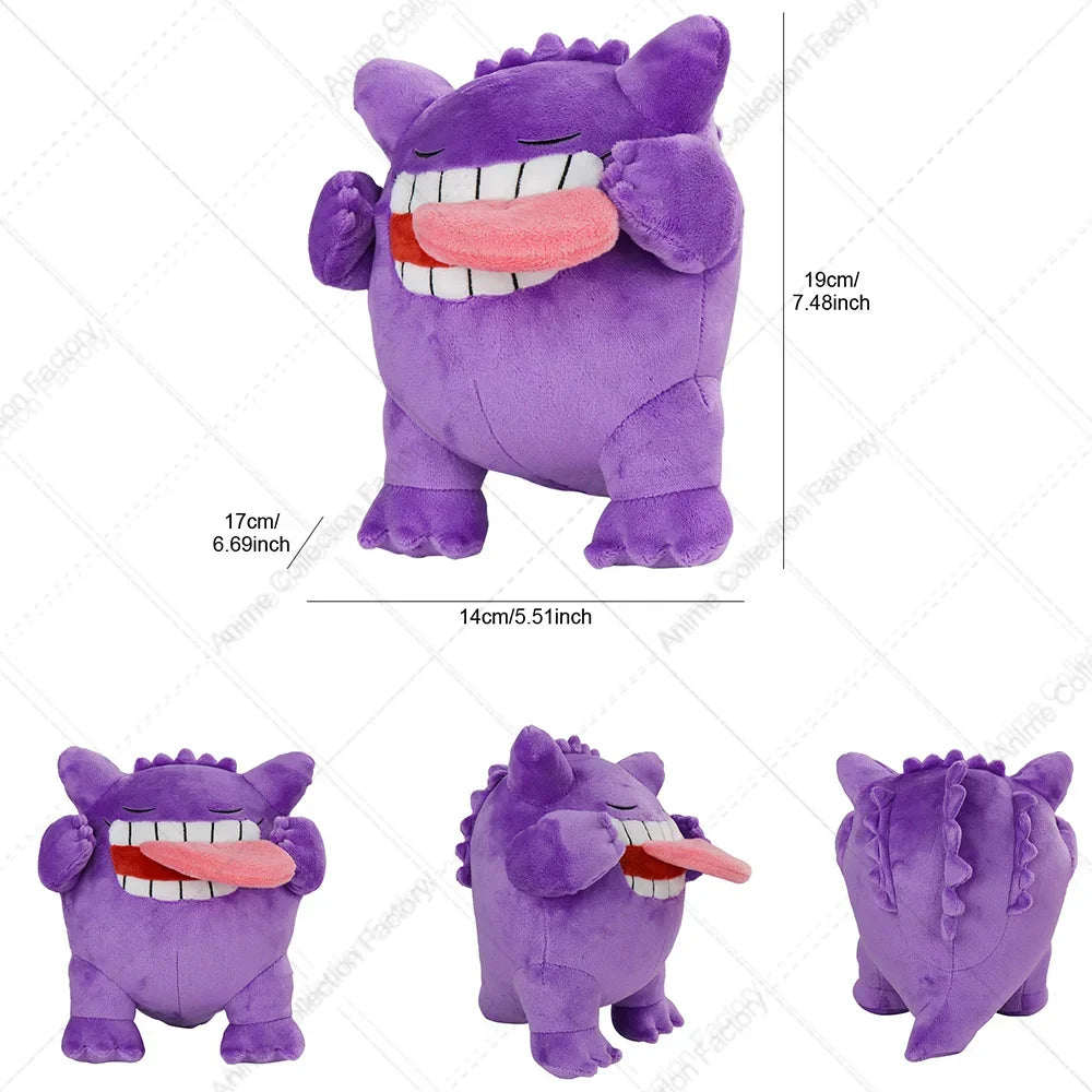 Peluche Gengar di Pokémon, morbido e dettagliato, ideato per collezionisti e fan degli anime, marca Otaku Family Store Online