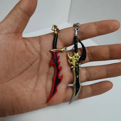 Portachiavi a forma di spada "Knight Killer" di Solo Leveling, gadget Otaku Family Store, con dettagli realistici e design elegante