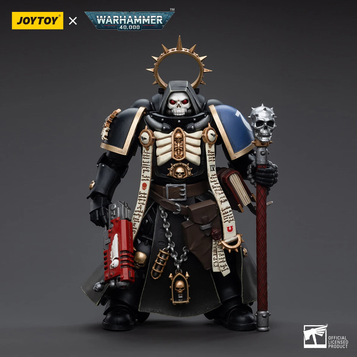 Figura d'azione Warhammer 40K Ultramarine Guilliman Titus Metaurus Chaplain Biologis Calgar Varus MKIII, dettagliata e articolata.