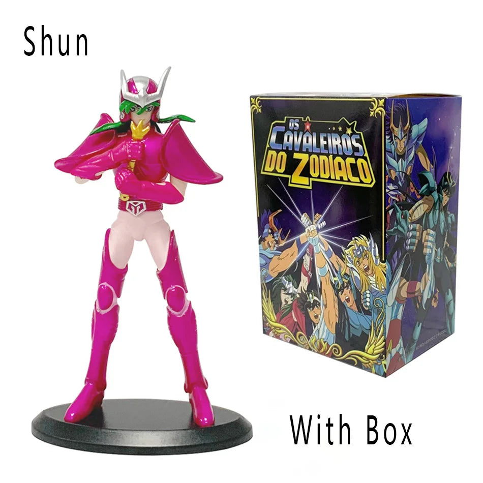 Figura d'azione COLLEZIONE anime di Phoenix Ikki, Hyoga, Seiya e Shiryu, personaggi di Saint Seiya, marchio Otaku Family Store.