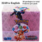 Scatola di 36 bustine di carte Pokémon TCG in inglese, 324 carte, con illustrazioni colorate e dettagli visibili.