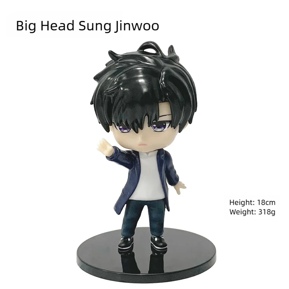 Action figure Sung Jinwoo COLLECTION Solo Leveling, versione anime, PVC alta 18cm, dettagliata e pronta per la collezione.