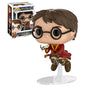 Funkos Harry Potter, Hermione, Ron, Malfoy, Dumbledore, Hedwig e Fawkes, personaggi della serie Harry Potter in stile Funko.