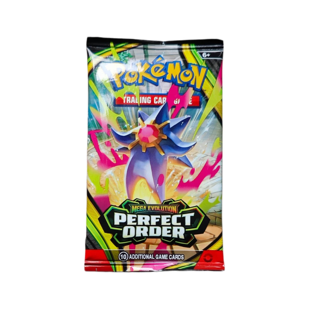 Pacchetto di carte Pokémon Mega Evolution PERFECT ORDER Series, bundle di booster box con carte collezionabili Otaku Family Store.