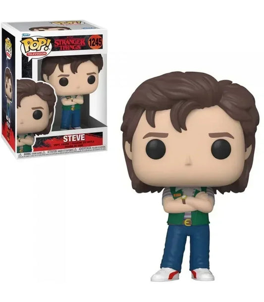 Funko POP Stranger Things con personaggi Eleven, Lucas, Dustin, Will, Jim, Barb, Steve e Demogorgon, figure da collezione.
