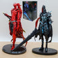 Action figure Igris, il Comandante Rosso Sangue di Solo Leveling, con dettagli artistici e pose dinamiche.