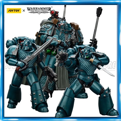 Miniatura Otaku Family Store di Warhammer 40K Alpha Legion "The One Who is Many" Headhunter Prime, dettagliata e colorata.