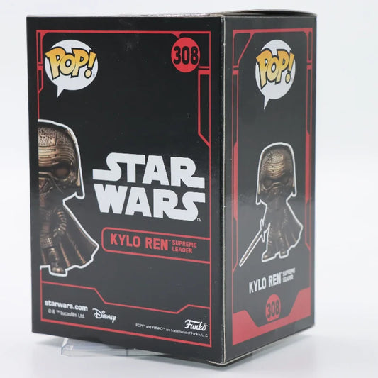 Funko Pop Star Wars Kylo Ren in vinile, figura collezionabile originale della serie Kylo Ren, dettagliata e colorata.